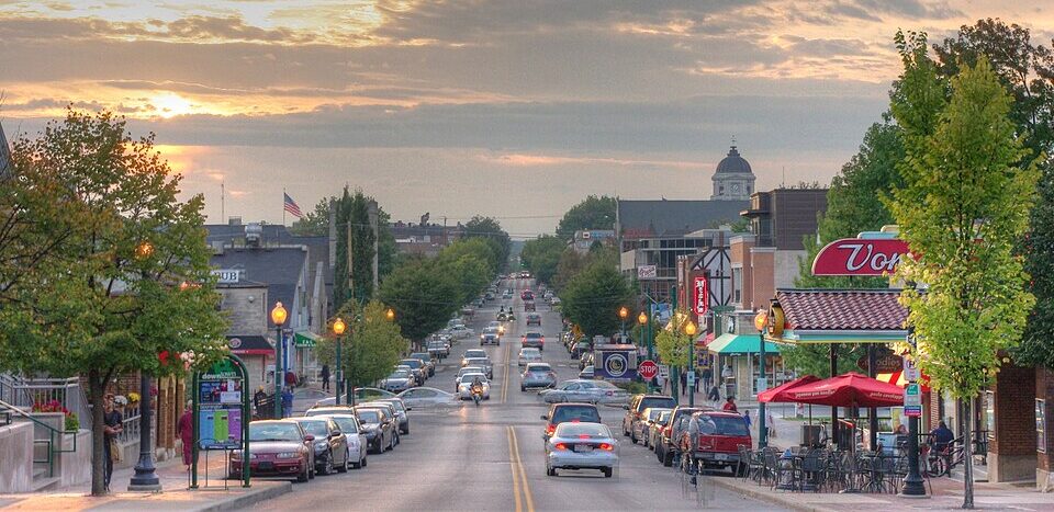 Kirkwood Avenue in Bloomington