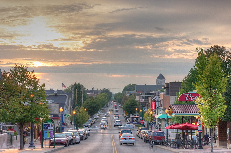 Kirkwood Avenue in Bloomington