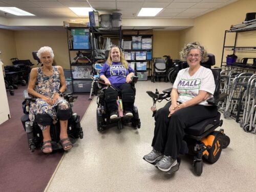 Susan Seizer, Karin Willison, and Lesley Davis at MALL