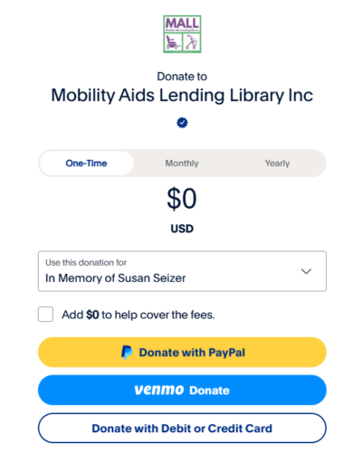 Donate to mall